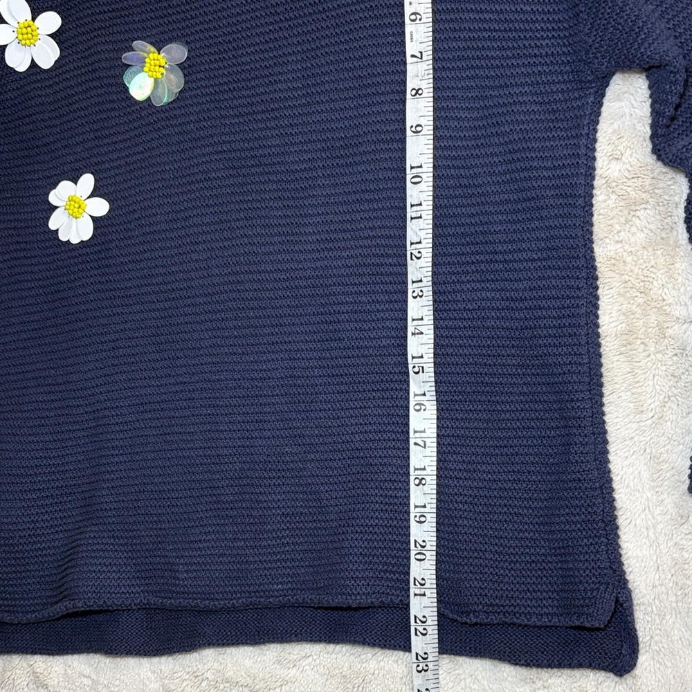 ZARA Knitwear Fancy Collection Navy Blue Sweater (Size 10Y / 140cm) - Picture 6 of 8